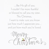 You're the Best Gift Religious Christmas Card for Sister for only USD 5.59 | Hallmark
