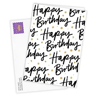 Hand Lettering and Stars Custom Birthday Card for only USD 4.99 | Hallmark