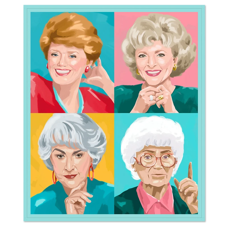 The Golden Girls Portrait Blanket, 50x60 for only USD 34.99 | Hallmark
