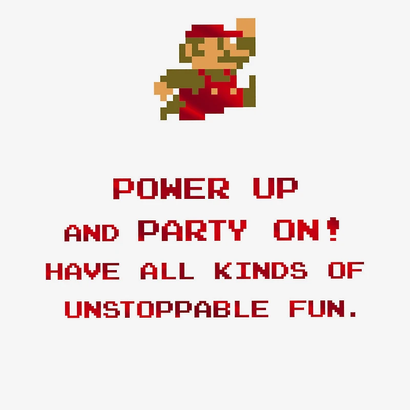 Nintendo Super Mario™ Power Up and Party On Birthday Card for Kids for only USD 2.99 | Hallmark