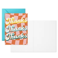 Retro Orange Checkerboard Blank Thank You Notes, Pack of 10 for only USD 10.49 | Hallmark