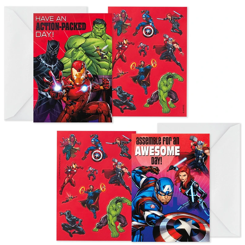 Marvel Avengers Kids Assorted Valentines With Stickers, Pack of 24 for only USD 9.99 | Hallmark