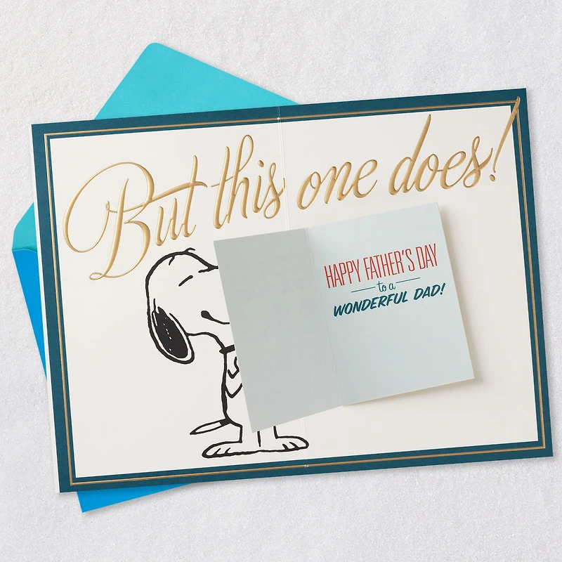 Peanuts® Snoopy Wonderful Dad Father's Day Card With Mini Card for only USD 5.99 | Hallmark