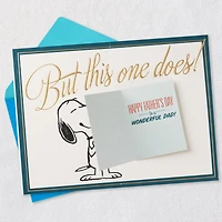 Peanuts® Snoopy Wonderful Dad Father's Day Card With Mini Card for only USD 5.99 | Hallmark