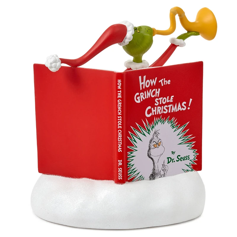 Dr. Seuss's How the Grinch Stole Christmas!™ Grinch With Storybook Figurine With Sound, 6.25" for only USD 68.99 | Hallmark
