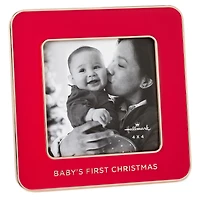 Baby's First Christmas Red Enamel Picture Frame, 4x4 for only USD 22.99 | Hallmark