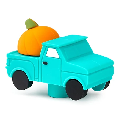 Charmers Blue Truck With Pumpkin Silicone Charm, 1.5" H for only USD 8.99 | Hallmark