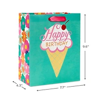 9.6" Ice Cream Cone Medium Birthday Gift Bag for only USD 3.49 | Hallmark