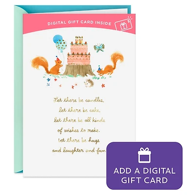 Candles and Cake Gift Card Greeting Birthday Card for only USD 4.99 | Hallmark
