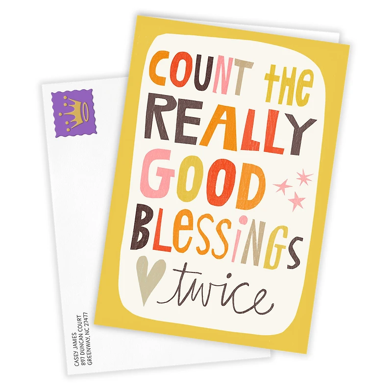 Count Blessings Twice Custom Card for only USD 4.99 | Hallmark