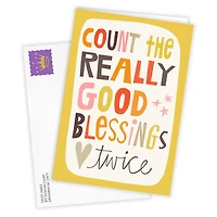 Count Blessings Twice Custom Card for only USD 4.99 | Hallmark
