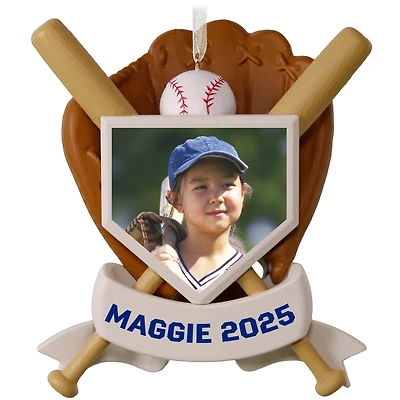 America's Pastime Baseball Personalized Ornament