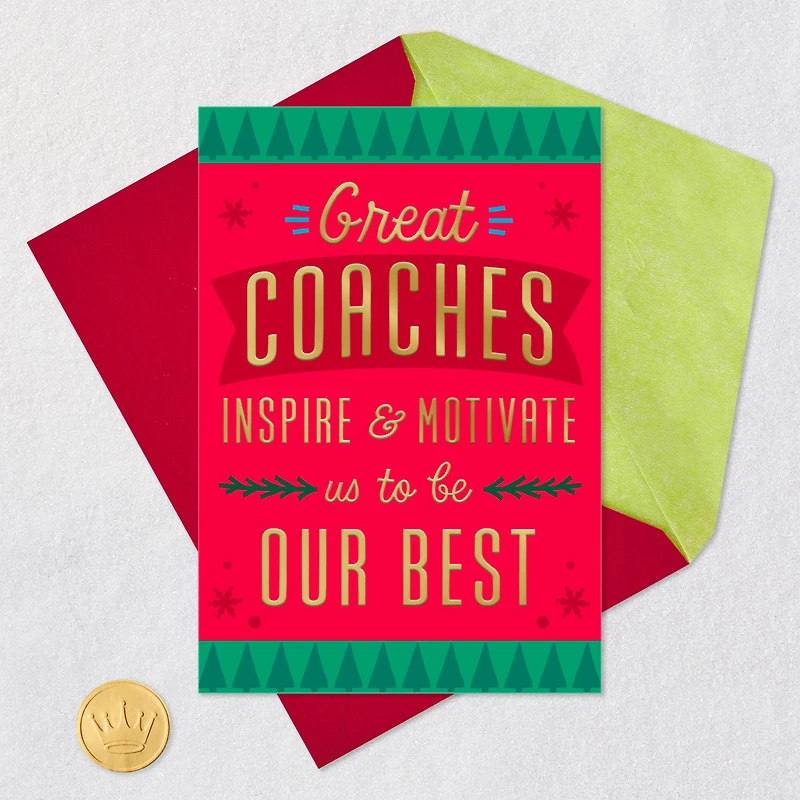 So Grateful for You Christmas Thank-You Card for Coach for only USD 2.99 | Hallmark