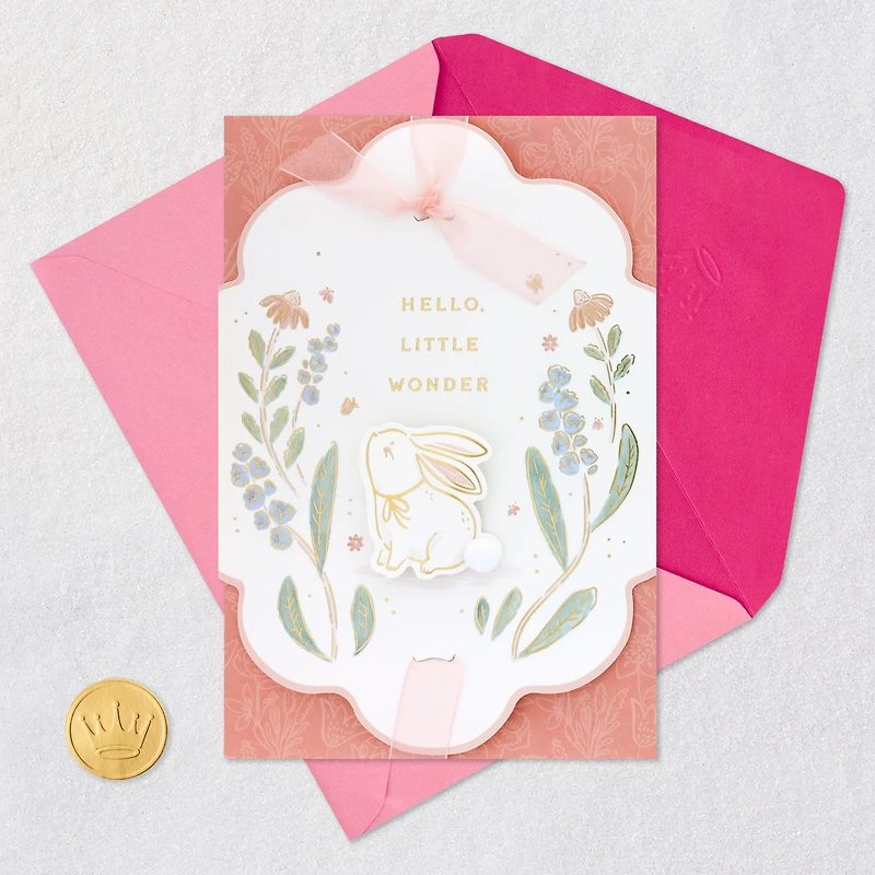 Hello Little Wonder New Baby Card for Girl for only USD 7.99 | Hallmark