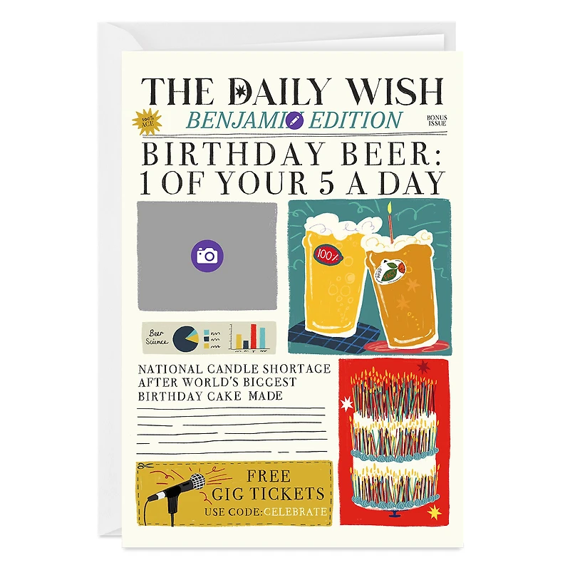 Birthday Beer News Custom Birthday Card for only USD 4.99 | Hallmark