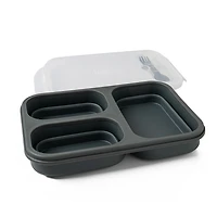 Krumbs Kitchen Gray Collapsible Silicone Meal Prep Container for only USD 18.99 | Hallmark