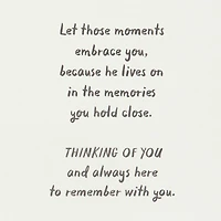 The Memories You Hold Close Sympathy Card for Loss of Dad for only USD 5.59 | Hallmark