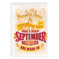 What September Is Made Of Custom Birthday Card for only USD 4.99 | Hallmark