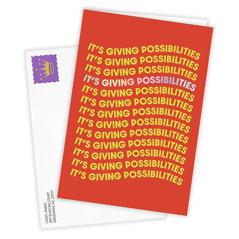 It's Giving Possibilities Custom Congratulations Card for only USD 4.99 | Hallmark
