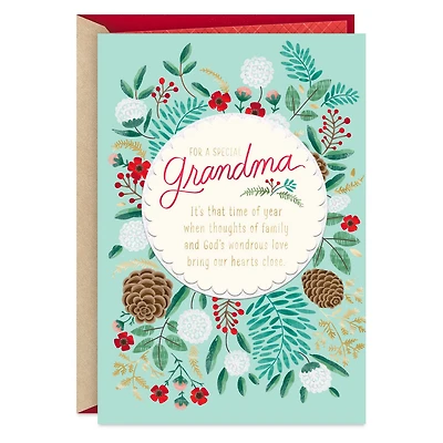 Many Reasons to Feel Thankful Religious Christmas Card for Grandma for only USD 3.99 | Hallmark