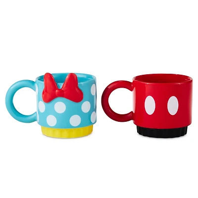 Disney Mickey Mouse and Minnie Mouse Stacking Mugs, Set of 2 for only USD 39.99 | Hallmark