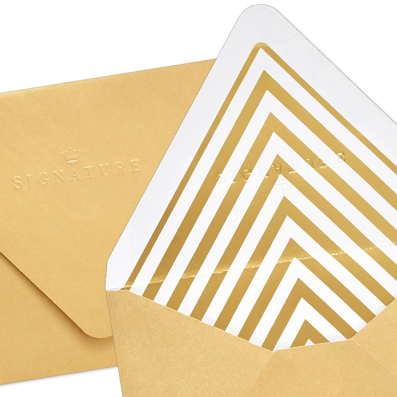 Gold Metallic Designed Envelopes, Pack of 10 for only USD 5.00 | Hallmark