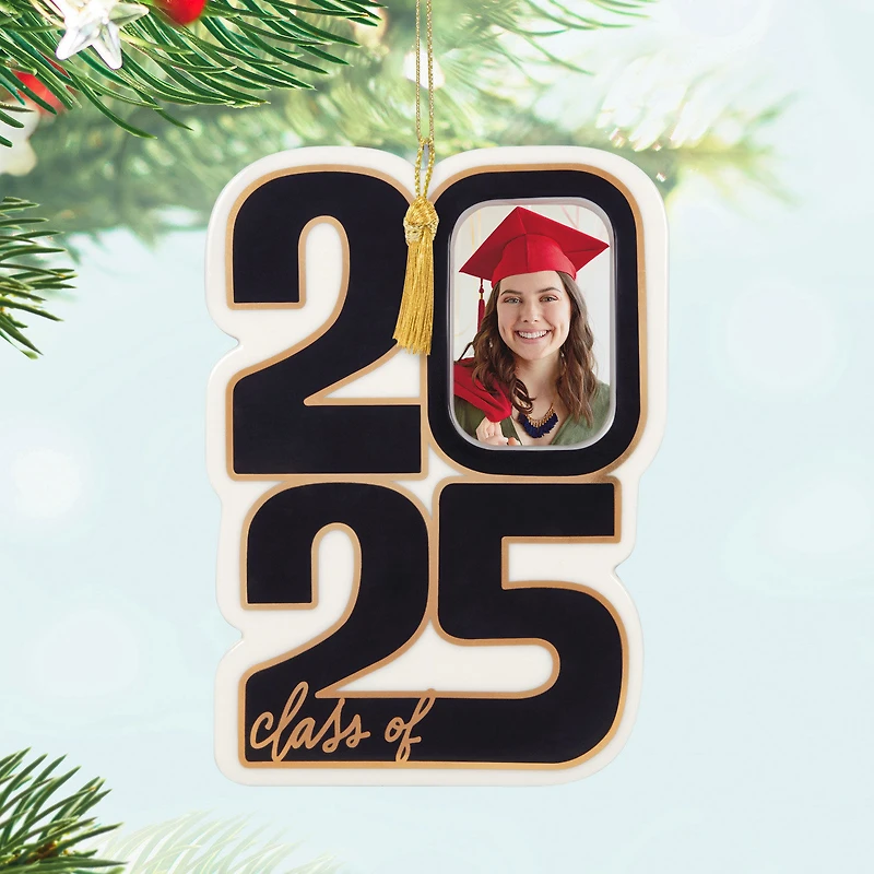 Class of 2025 Porcelain Personalized Ornament, Custom Photo for only USD 29.99 | Hallmark