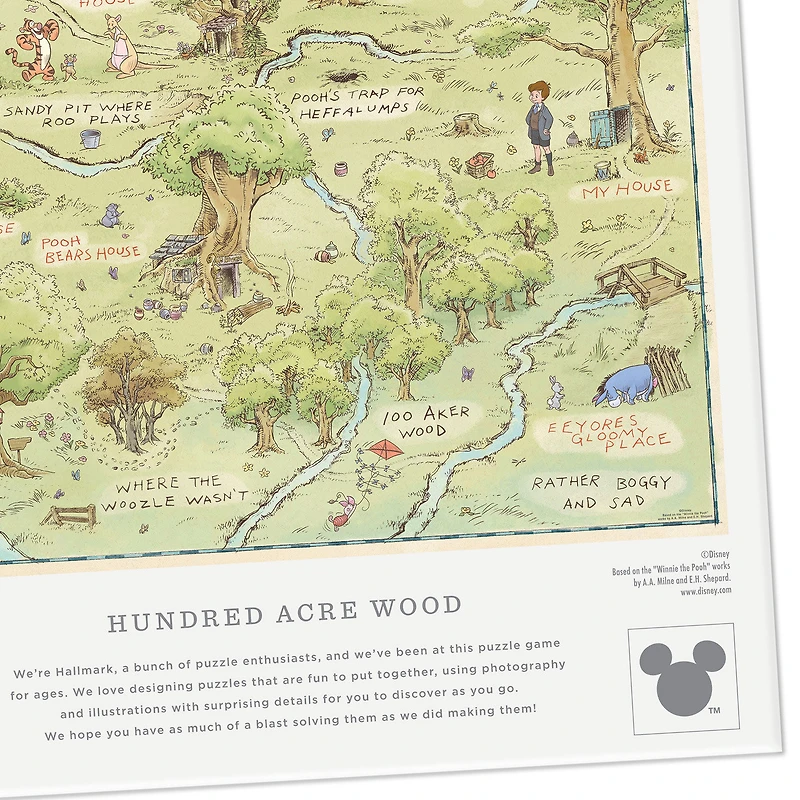 Disney Winnie the Pooh Hundred Acre Wood Map 1000-Piece Puzzle for only USD 24.99 | Hallmark