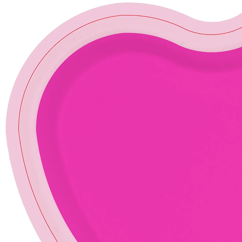 Bright Pink Heart-Shaped Dessert Plates, Set of 8 for only USD 4.99 | Hallmark