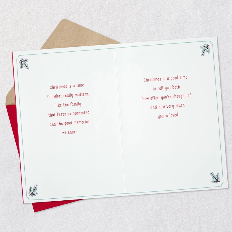 You're Loved Christmas Card for Sister and Brother-in-Law for only USD 3.79 | Hallmark
