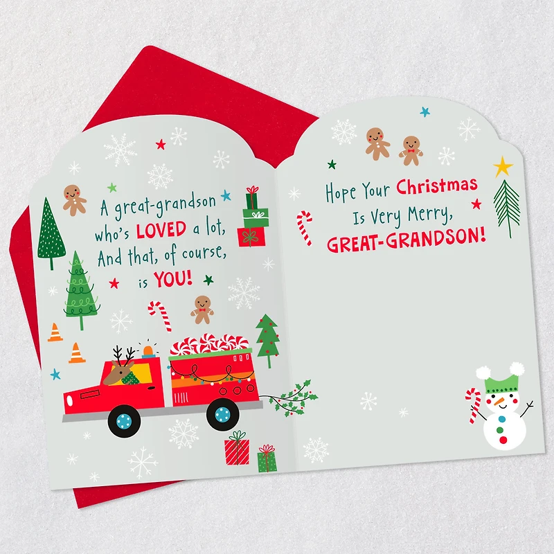 Santa With a Wish for You Christmas Card for Great-Grandson for only USD 2.00 | Hallmark