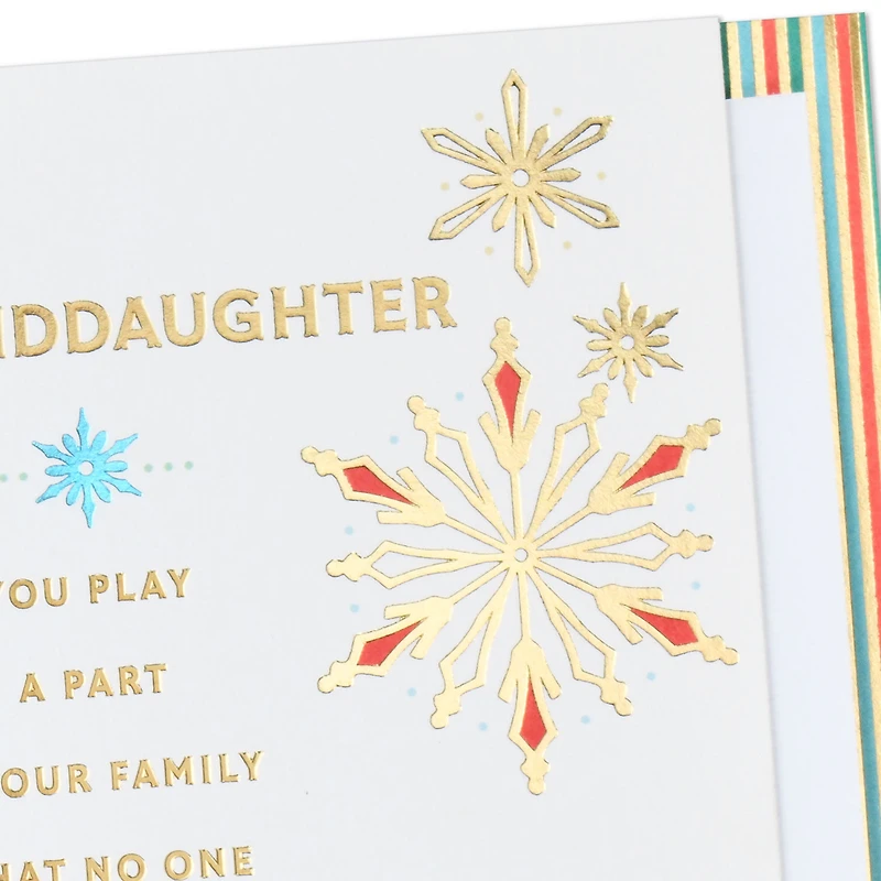 You're a Special Part of Our Family Christmas Card for Granddaughter for only USD 5.59 | Hallmark