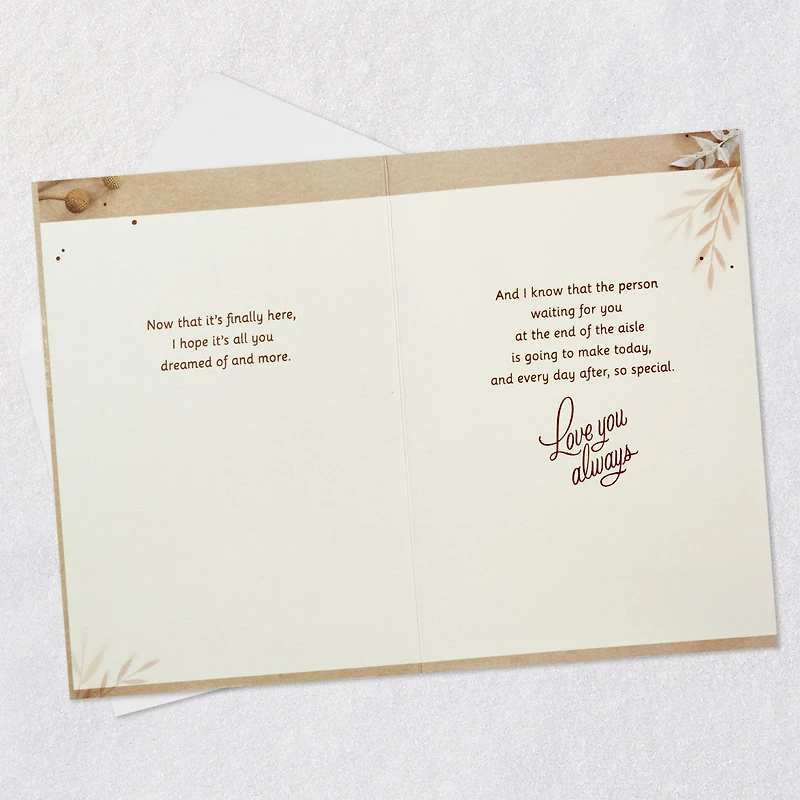 I Hope It's All You Dreamed Of and More Wedding Card for Daughter for only USD 6.59 | Hallmark