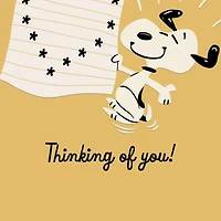 Peanuts® Snoopy Typing Thinking of You Card for only USD 3.79 | Hallmark