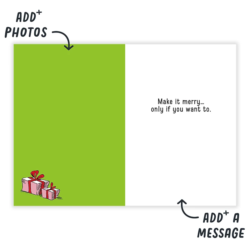 Dr. Seuss's How the Grinch Stole Christmas!™ Grinch Face Custom Christmas Card for only USD 4.99 | Hallmark