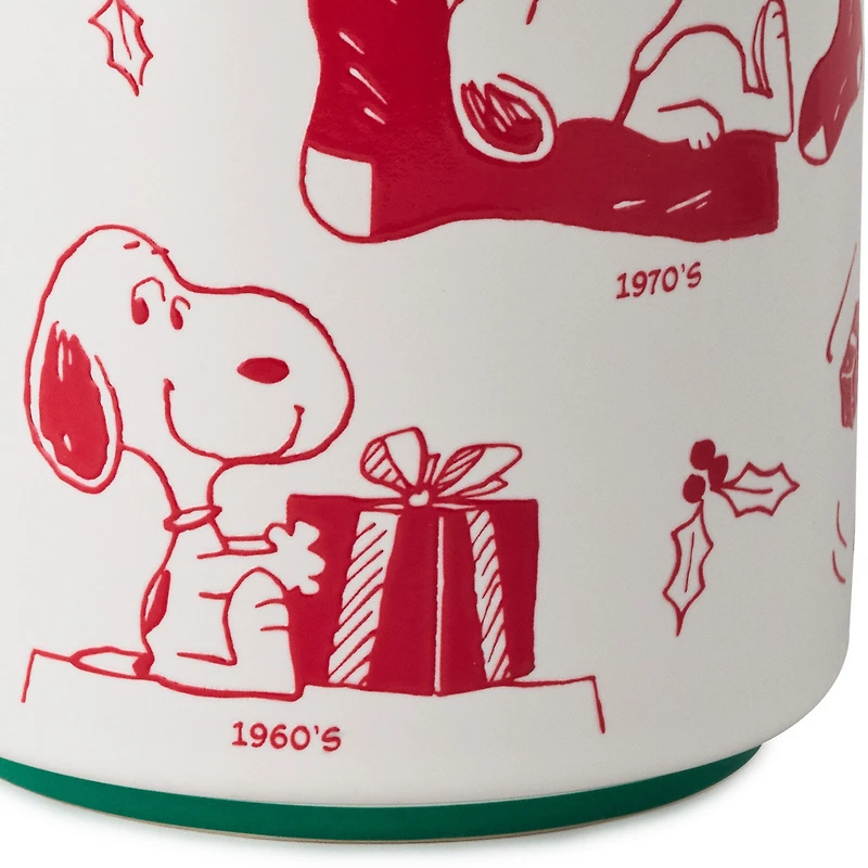 Peanuts® Holiday Snoopy Through the Decades Mug, 17.5 oz. for only USD 19.99 | Hallmark