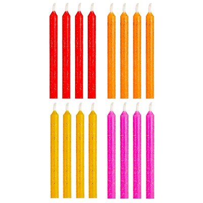Warm Hues With Glitter Birthday Candles, Set of 16 for only USD 2.99 | Hallmark