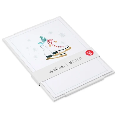 Ice Skates With Jingle Bells Packaged Christmas Cards, Set of 5 for only USD 5.00 | Hallmark