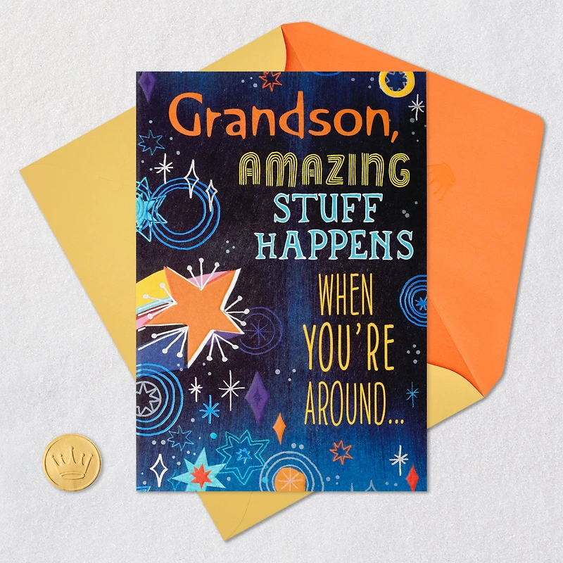 Love When You're Around Birthday Card for Grandson for only USD 4.99 | Hallmark