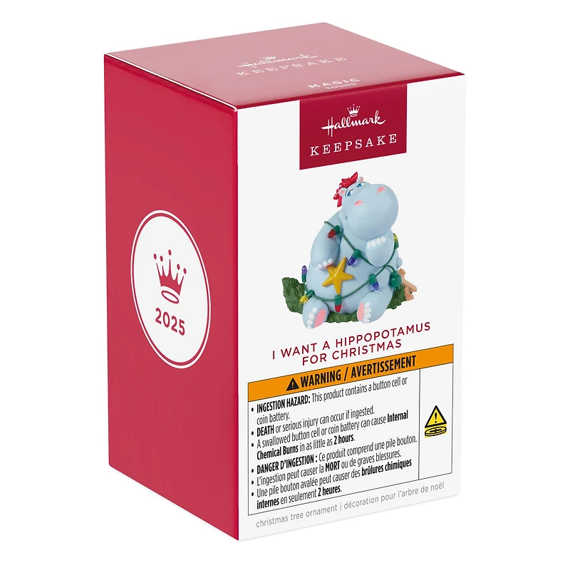 I Want a Hippopotamus for Christmas Musical Ornament for only USD 25.99 | Hallmark