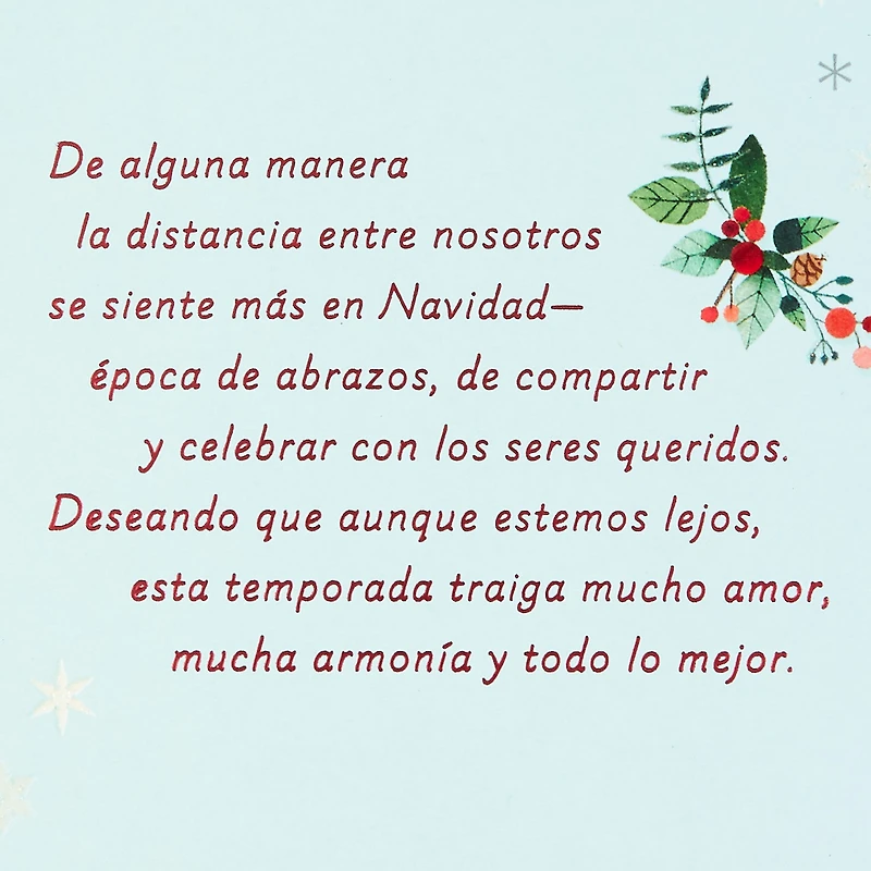 Even Though We're Far Apart Spanish-Language Christmas Card for only USD 4.99 | Hallmark