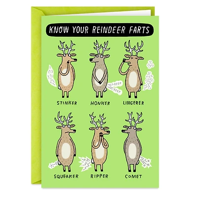 Reindeer Farts Funny Christmas Card for only USD 3.69 | Hallmark