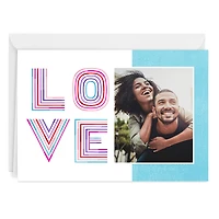 Personalized Rainbow Lettering Love Photo Card for only USD 4.99 | Hallmark