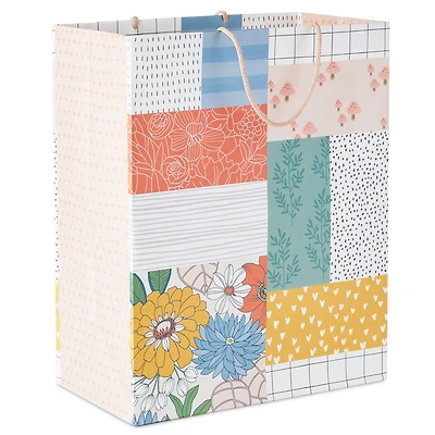 13" Patchwork Floral Large Gift Bag for only USD 4.99 | Hallmark