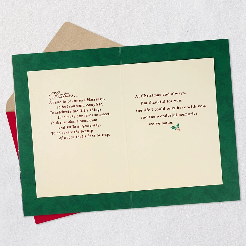 Thomas Kinkade A Time to Count Our Blessings Christmas Card for Husband for only USD 7.59 | Hallmark