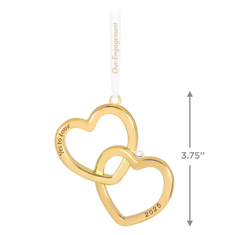 Our Engagement 2025 Metal Ornament for only USD 24.99 | Hallmark