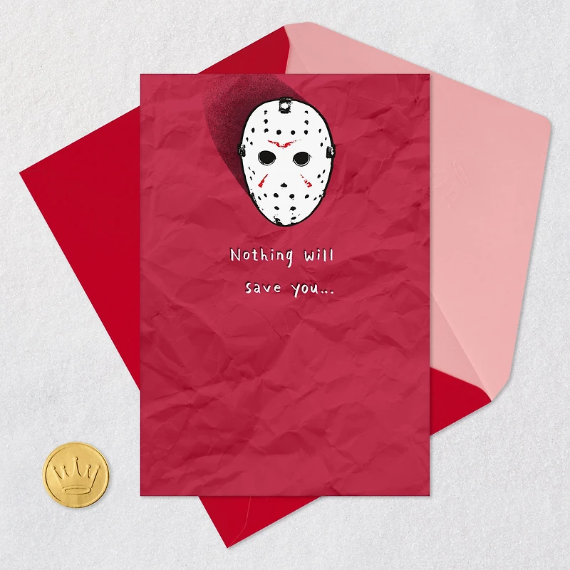 Friday the 13th Nothing Will Save You Funny Valentine's Day Card for only USD 4.49 | Hallmark