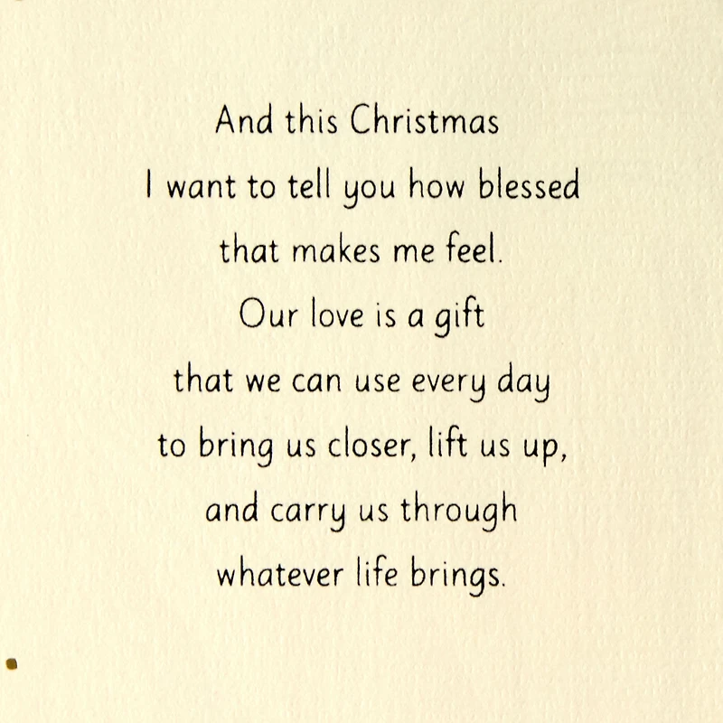 Our Love Is a Gift Romantic Christmas Card for Her for only USD 6.59 | Hallmark
