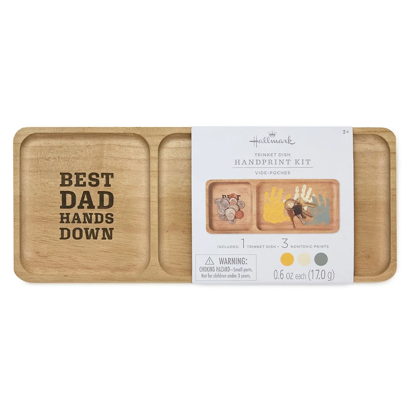 Best Dad Hands Down Trinket Tray Handprint Kit, 12x5 for only USD 28.99 | Hallmark