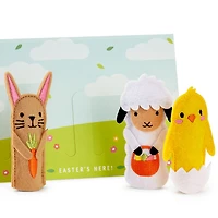 Bunny, Chick and Lamb Easter Card With Removable Finger Puppets for Kids for only USD 8.99 | Hallmark